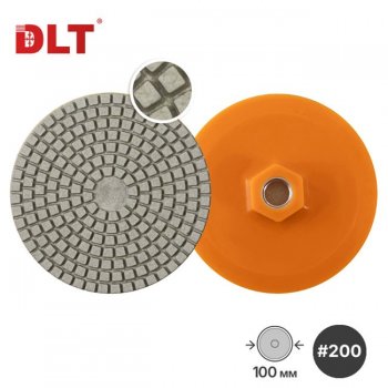 Алмазный гибкий шлифовальный круг DLT №20, #100, 100мм
