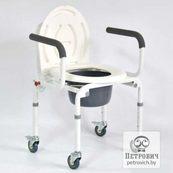 Кресло-туалет на колесах FS813