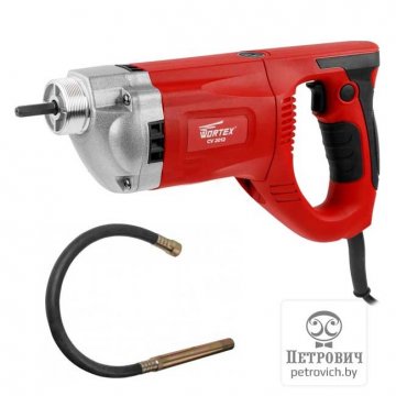 Вибратор глубинный WORTEX CV 2012 + Гибкий вал 3 м в сборе с вибронаконечником 35 мм